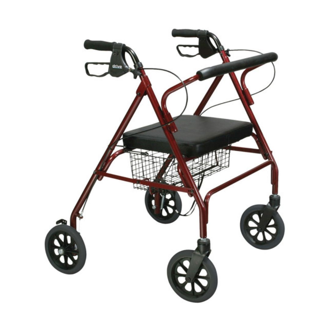 Go-Lite Bariatric Steel Rollator (10215RD-1) By Drive Medical
