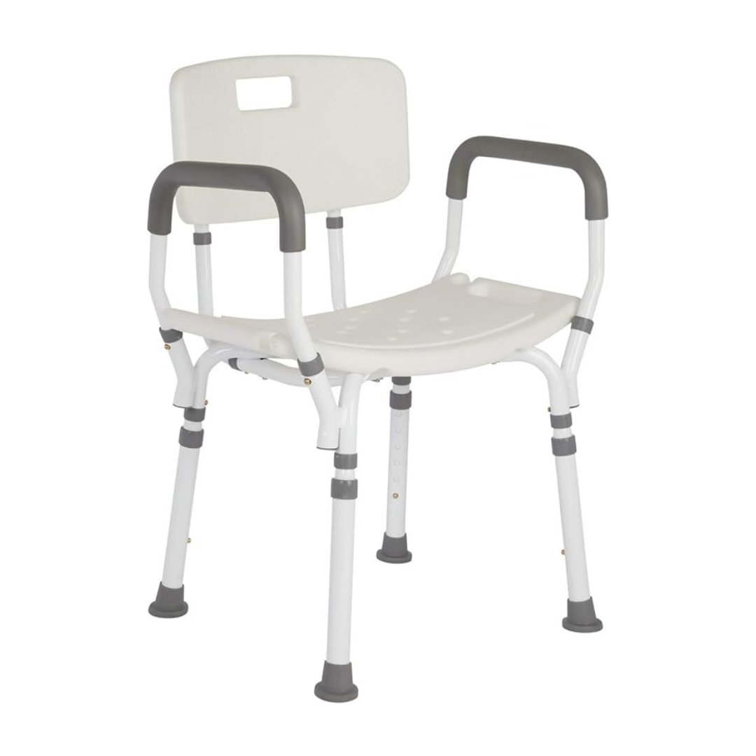 Premium Shower Chair with Back (B4350WH) By Rhythm
