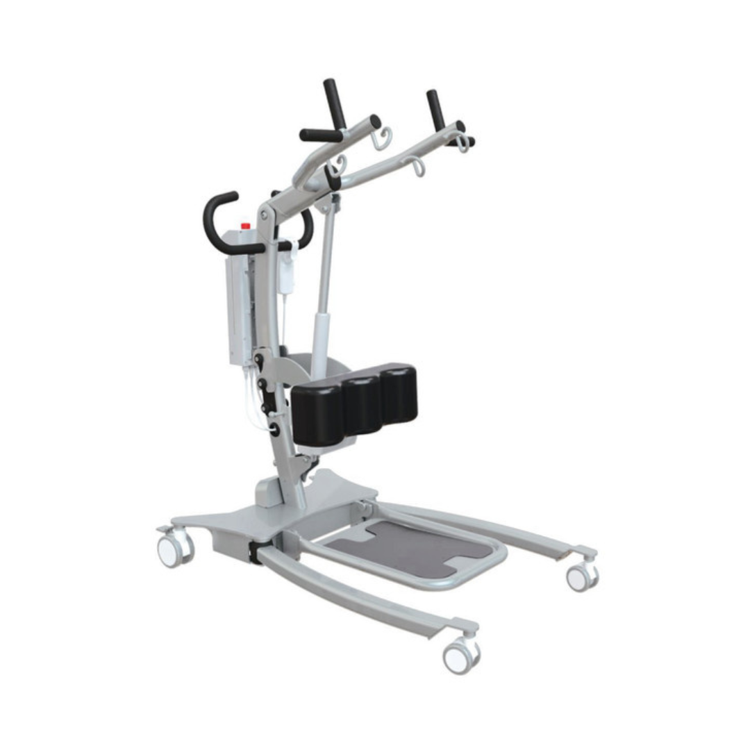 Electric Sit-to-Stand Lift (STSM450) with Style Wheeled Base – 450 lb Capacity by Drive Medical