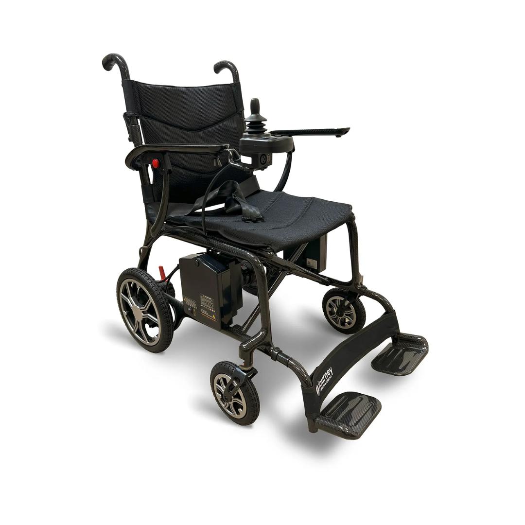 Journey Air Elite Carbon Fiber Folding Power Chair – Ultra Lightweight & Travel-Friendly